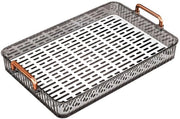 Piastra di supporto antiscivolo in plastica rettangolare 39x25x5 cm con doppio strato e design lussuoso per la rimozione.