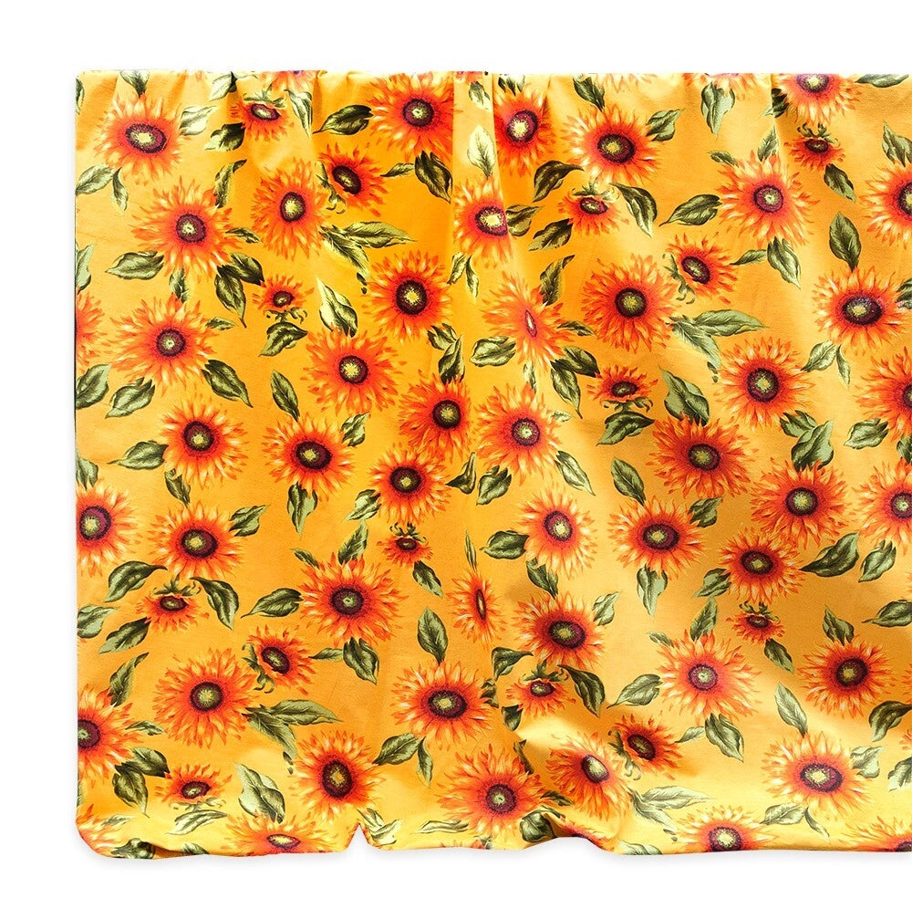 Tessuto Stoffa Girasoli Cotone Cucito Arredo Rivestimento Foderare Cuscini Divani 2,8x5 Mt Giallo