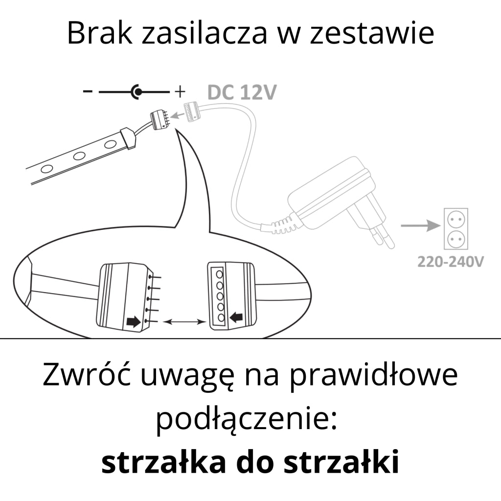 Striscia LED 12V 5m 1000lm IP20 RGB+4000K Polux 319319