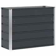 Fioriera | Cassetta per fiori | Vaso Antracite 100 x 40 x 75 cm Acciaio