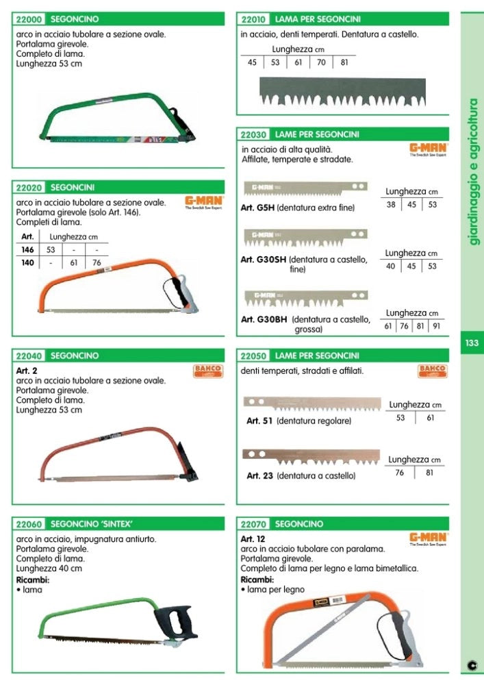 10pz bahco lama per segone 53 cm art.51/21 cod:ferx.8511