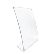 Porta avvisi da banco magnetico in Plexi profilo curvo Monofacciale - A4 Verticale