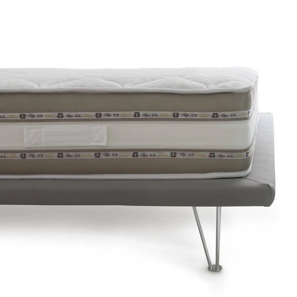 Mariasole, Materasso Piazza e Mezza Sfoderabile Made in Italy, 190x120x27h cm Bianco