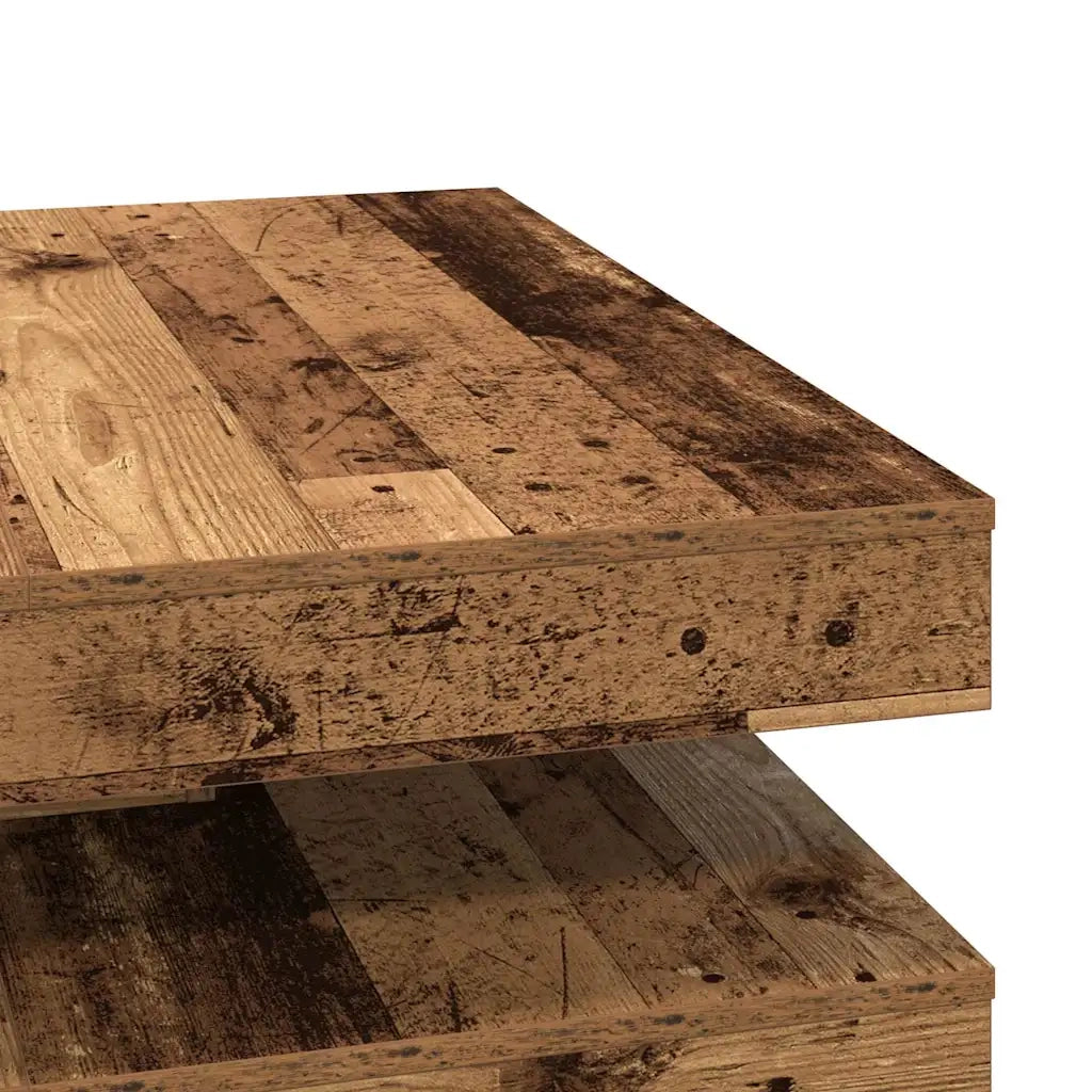 Tavolino da Caffè Girevole a 360 Gradi Antico 90x90x34,5 cm 3321358