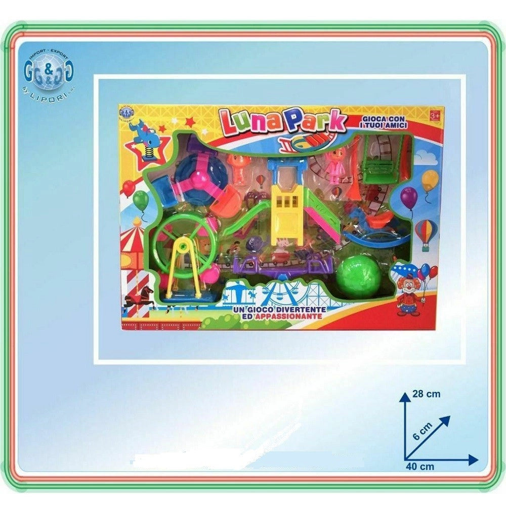 Trade Shop - Luna Park Giostre Giostra Personaggi Altalena Scivolo Giocattolo Gioco Bambina -