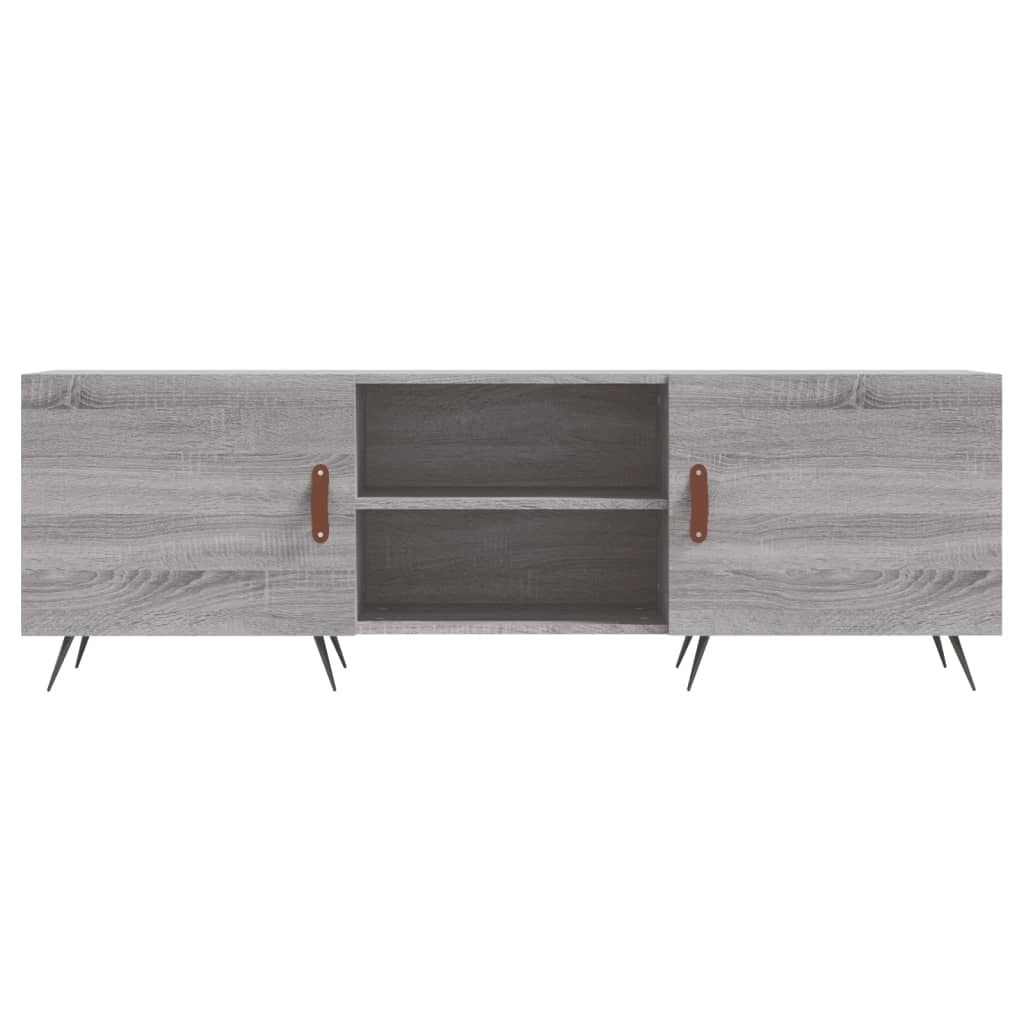 Mobile TV multimediale mensola TV credenza TV sala da pranzo soggiorno camera da letto Sonoma 150 x 30 x 50 cm legno ingegnerizzato grigio 02_0028401