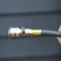 HOMCOM Avvolgitubo ad Aria Compressa, Tubo 15m+1.4m, Ø interno 3/8" (9.5 mm), 1/4" (6.35 mm) BSPT, Avvolgitubo Automatico Retrattabile, Grigio