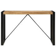 Tavolo da Pranzo 120x55x76 cm in Legno Massello di Mango Grezzo 4005811