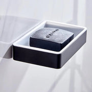 Contenitore di sapone senza fori - contenitore di sapone pratica per bagno e cucina - 1 pezzo - alluminio e plastica