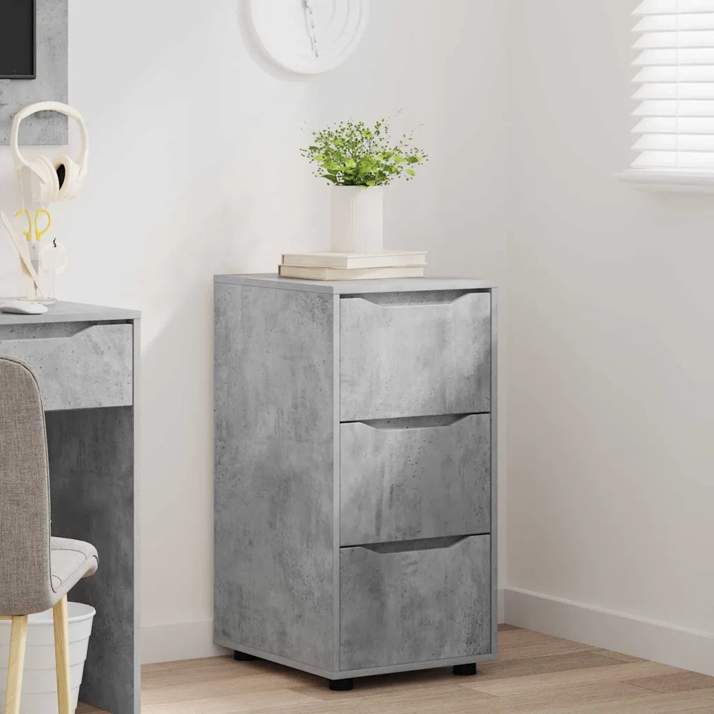 Armadio Grigio cemento 40 x 48 x 81 cm Legno multistrato