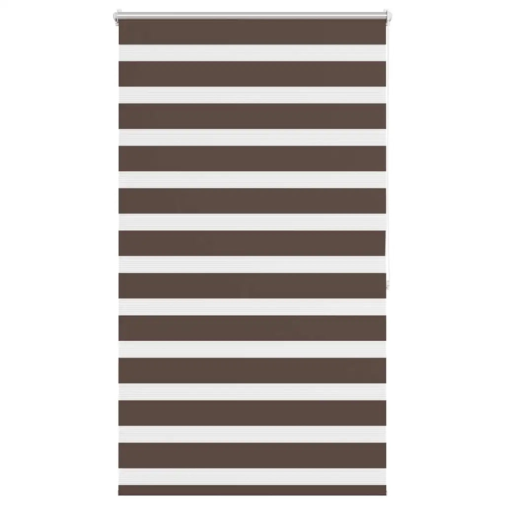 Tenda a rullo zebrata 100,9x175 cm Larghezza tessuto 96,7 cm caffè 240213