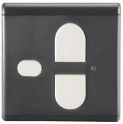 SOMtouch S10447-00002 2-Command Wireless Wall Switch Anthracite