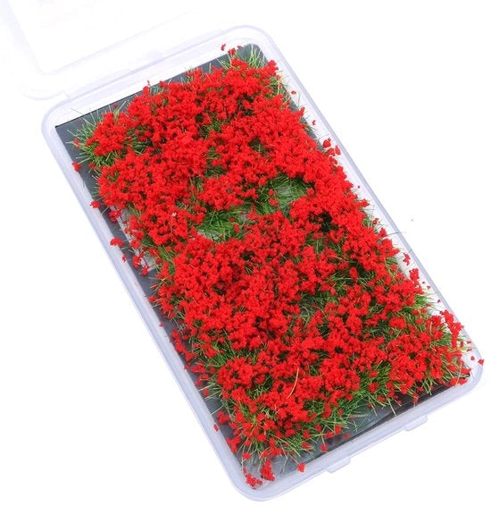 Collezione Solida - Cluster di Fiori - Miniature Paesaggi - Set di Tavolo di Sabbia - Vegetazione Realistica - Decorazione per Modellismo - Adatto per Giardino dei Sogni - Pianta per Modellismo