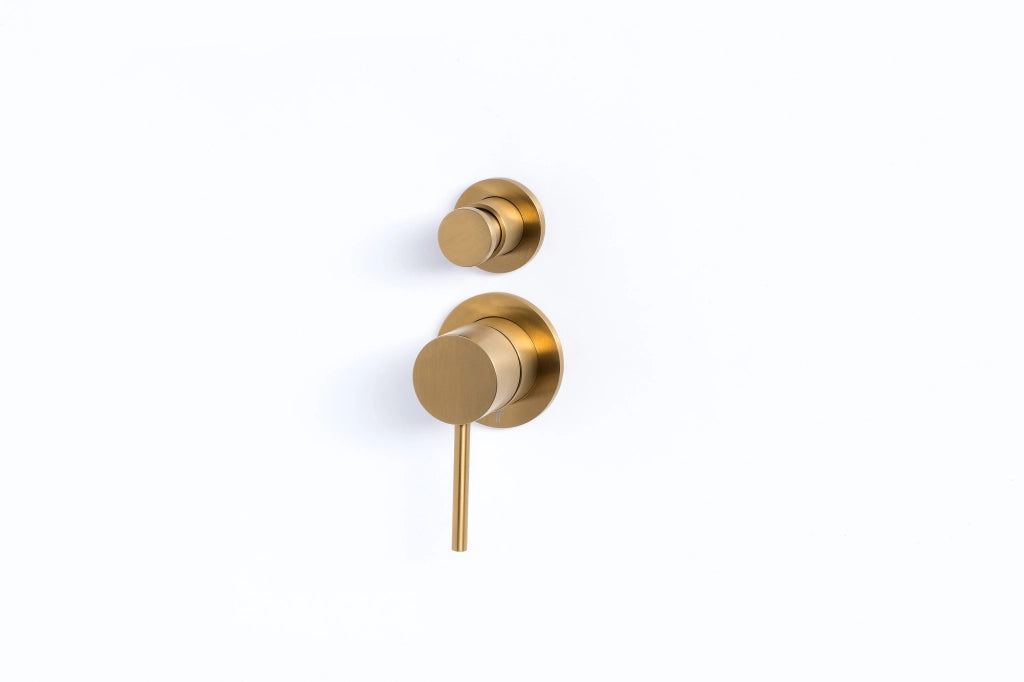 Miscelatore Rubinetto Monocomando per Doccia da Incasso con Deviatore Oro Tevere