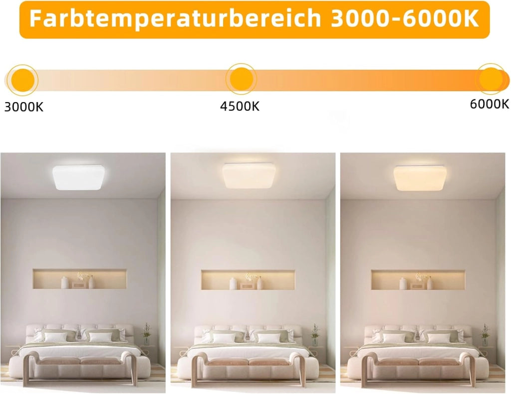 ZMH Lampada da soffitto plafoniera LED cielo stellato 37W dimmerabile telecomando 28 cm per camera letto cameretta