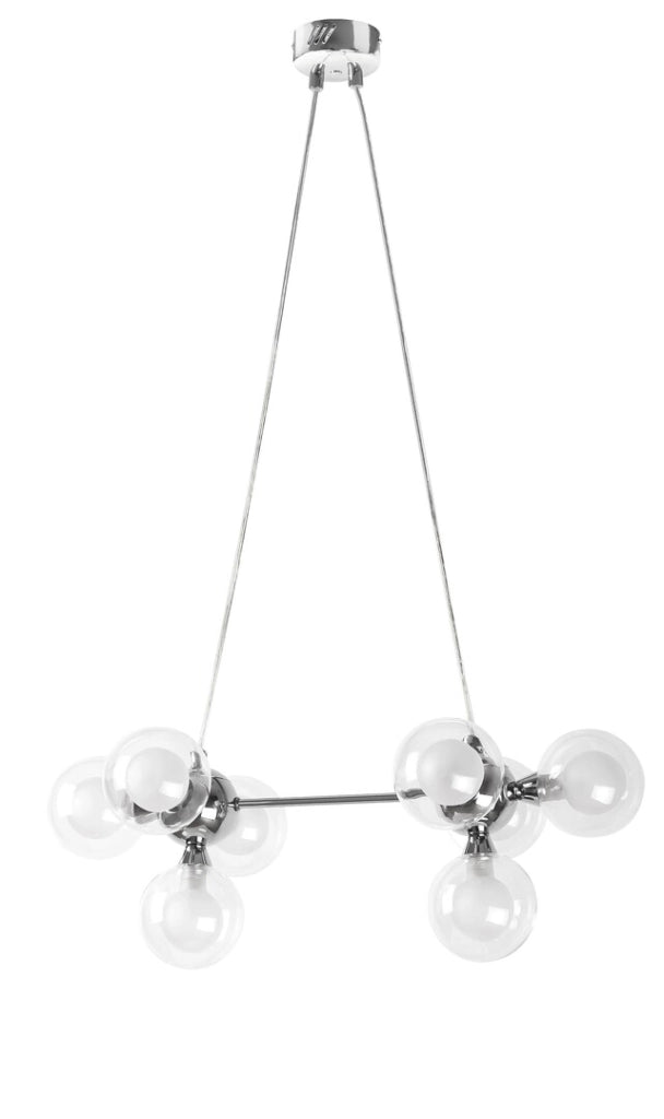 Lampada a sospensione Rabalux Briella cromata 8xG9