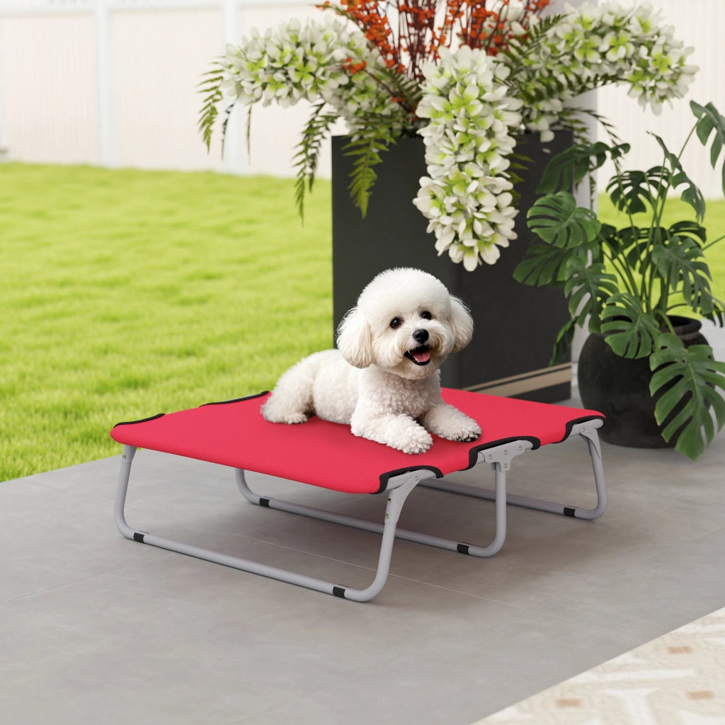 Brandina per Cani Pieghevole ¨C zephmum ¨C Tessuto Oxford, Metallo, 71x58x20 cm, Rosso