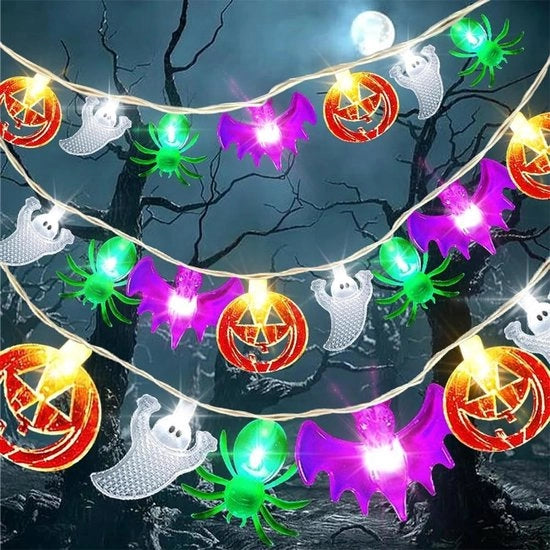 Lanterne a LED a batteria - 3 metro - 20 LED - Decorazione di Halloween