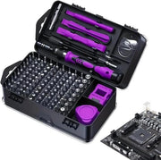 Set di Bit per Fai da Te - Precisi Bits - Riparazione di Piccoli Apparecchi - 115 Pezzi Vari - Testa Standard - Blu