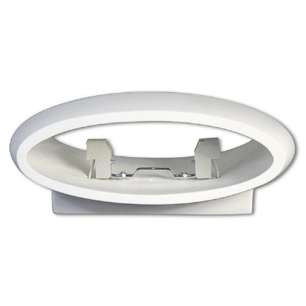 Trade Shop - Applique Da Parete Ovale In Gesso Verniciabile Doppia Emissione Luminosa R7s E08 -