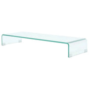 Pratico mobile porta TV/credenza di design per monitor da 90 cm vetro trasparente 2502254
