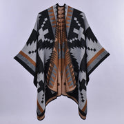Sciarpa in cashmere con motivo a rombi geometrici