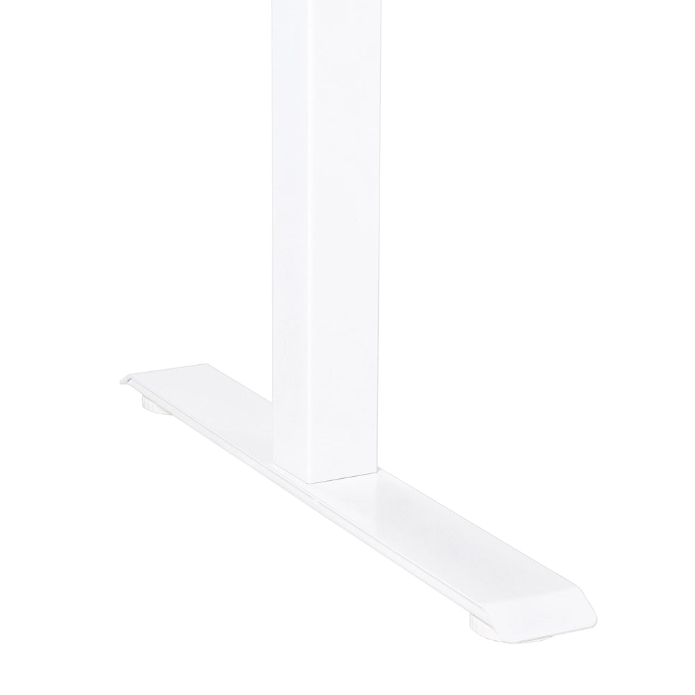 Scrivania regolabile in altezza elettricamente bianco 120 x 72 cm Struttura in acciaio verniciato a polvere