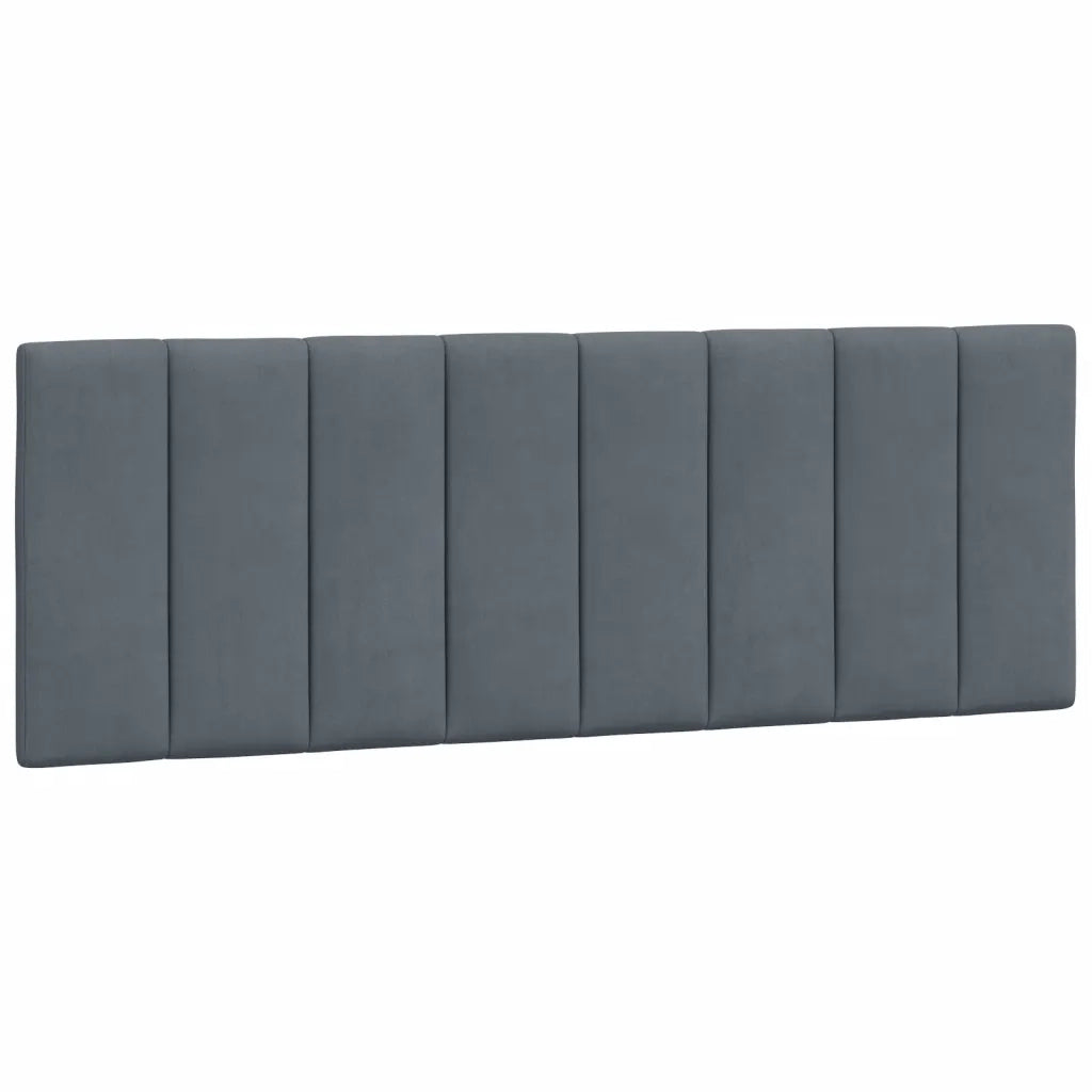 Letto con Materasso Grigio Scuro 140x200 cm in Velluto