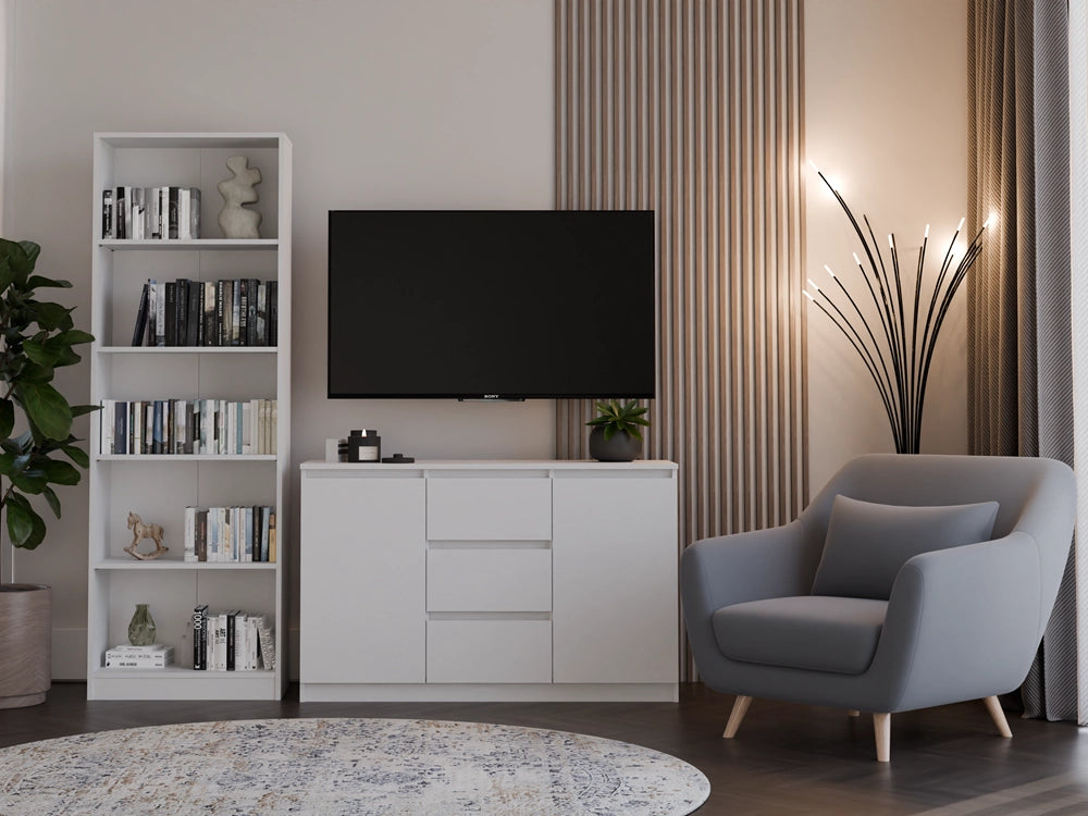 Cassettiera MALWA 2d3s bianco per camera e soggiorno