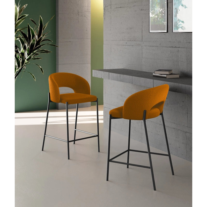 Sgabello in Tessuto Greta 52 x 50 x 89 cm Stones