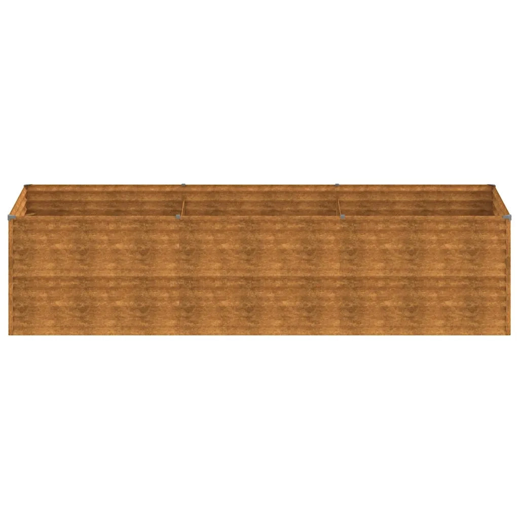 Fioriera Rialzata da Giardino 290x100x69 cm in Acciaio Corten 152004