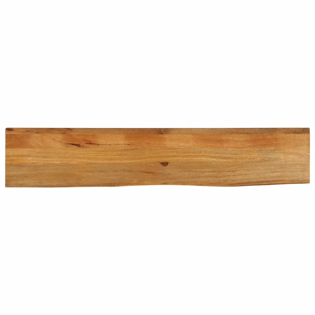 Dessus de table à bord vivant 160x30x2,5cm bois massif manguier