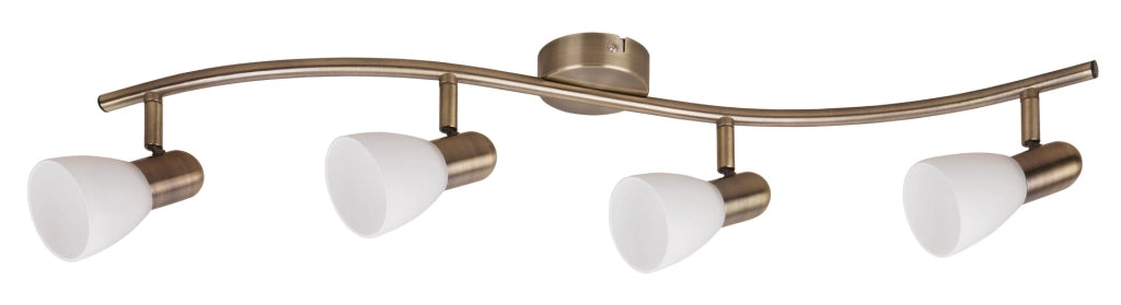 Barra faretti Soma 6309 Rabalux marrone/bianco 4xE14