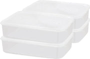 Contenitori di conservazione alimentare - 1.1L*4 - Congelatore a microonde - Organizzatore della dispensa per il pranzo - Scatole con coperchio per congelazione