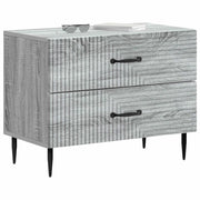 Comodino | Armadio da Notte | Mobiletto da notte con cassetto Grigio Sonoma 62 x 34,5 x 47,5 cm