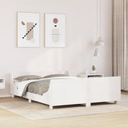 Letto senza Materasso Bianco 140x200 cm Legno Massello di Pino 3302283