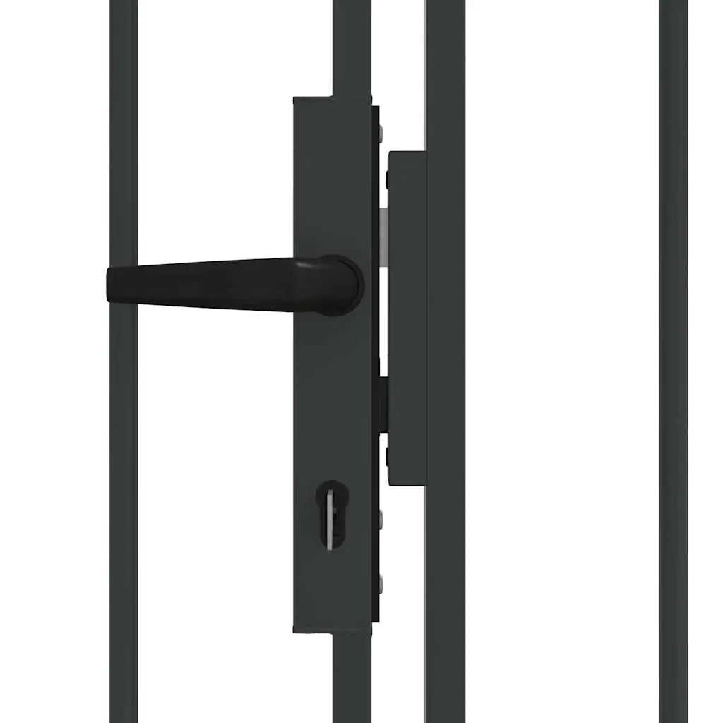 Cancello per recinzione ASSEN 301 x 175,5 cm Acciaio Grigio CFW7656782