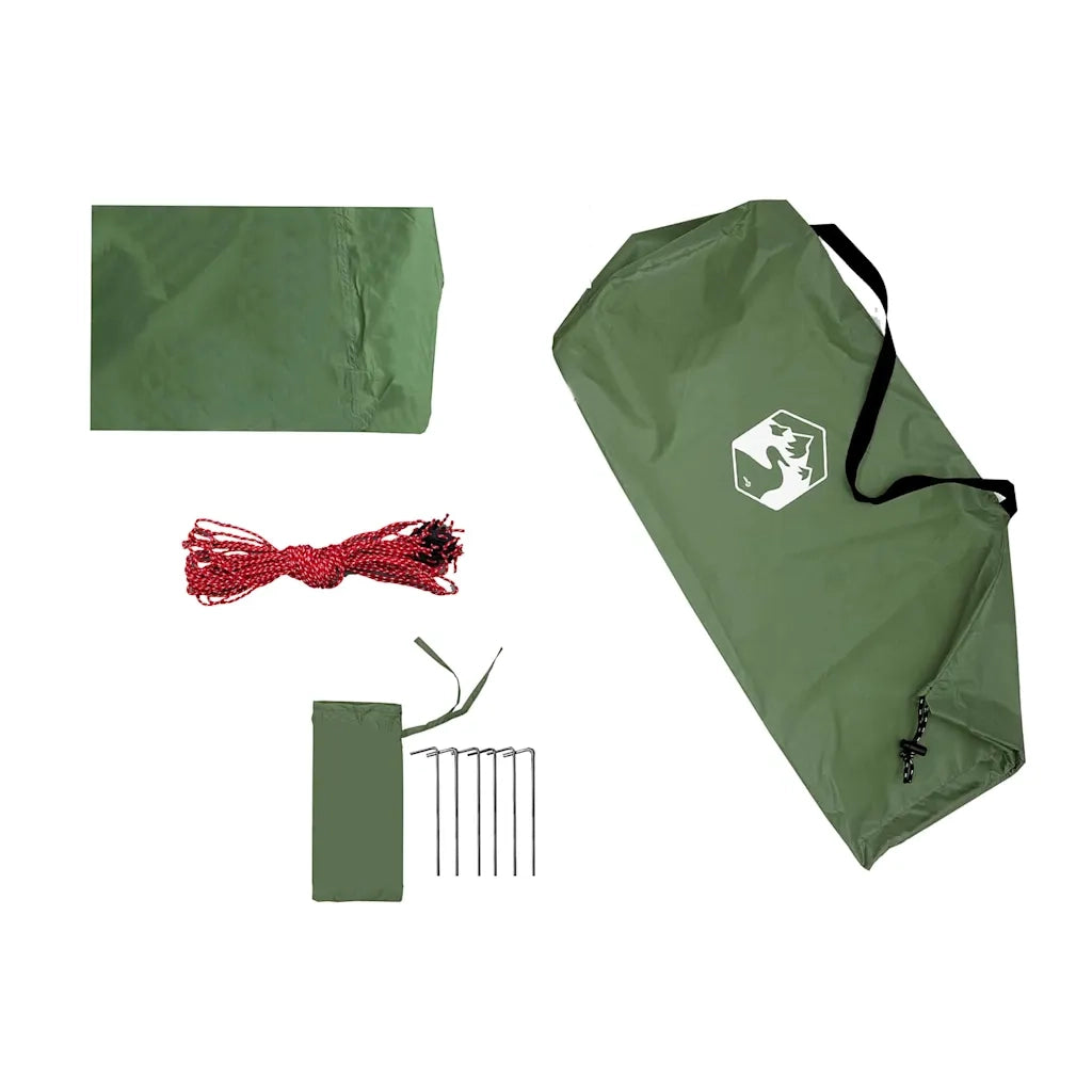 Telone da campeggio | Tenda da campo Verde 360x294 cm Impermeabile