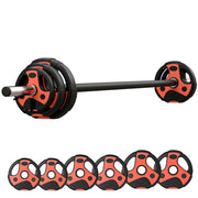 Set manubri 20 kg con 6 dischi ¨C zephmum ¨C nero+rosso
