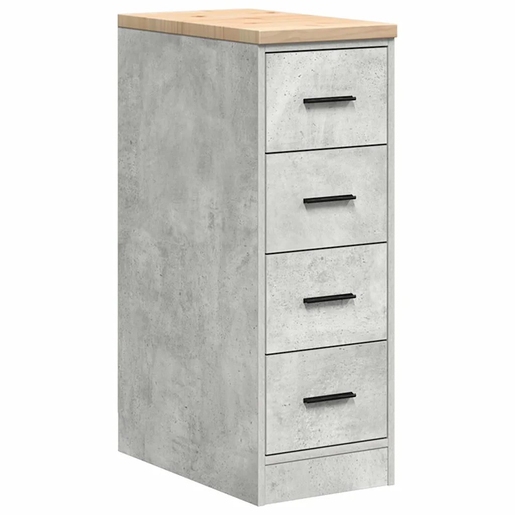 Armadietto da Garage Grigio cemento 30x51x85 cm