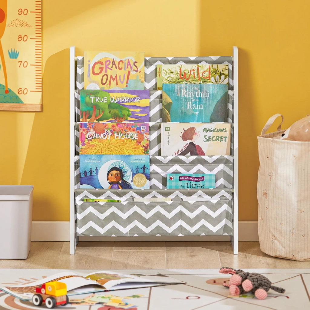 Libreria montessoriana per Bambini Scaffale a 4 Livelli Portariviste libreria bambini KMB50-HG
