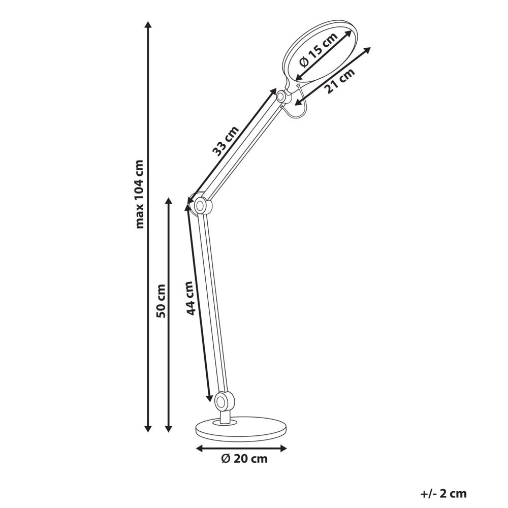 Lampada da tavolo nero LED tocco touch intensità regolabile ufficio cameretta stile moderno