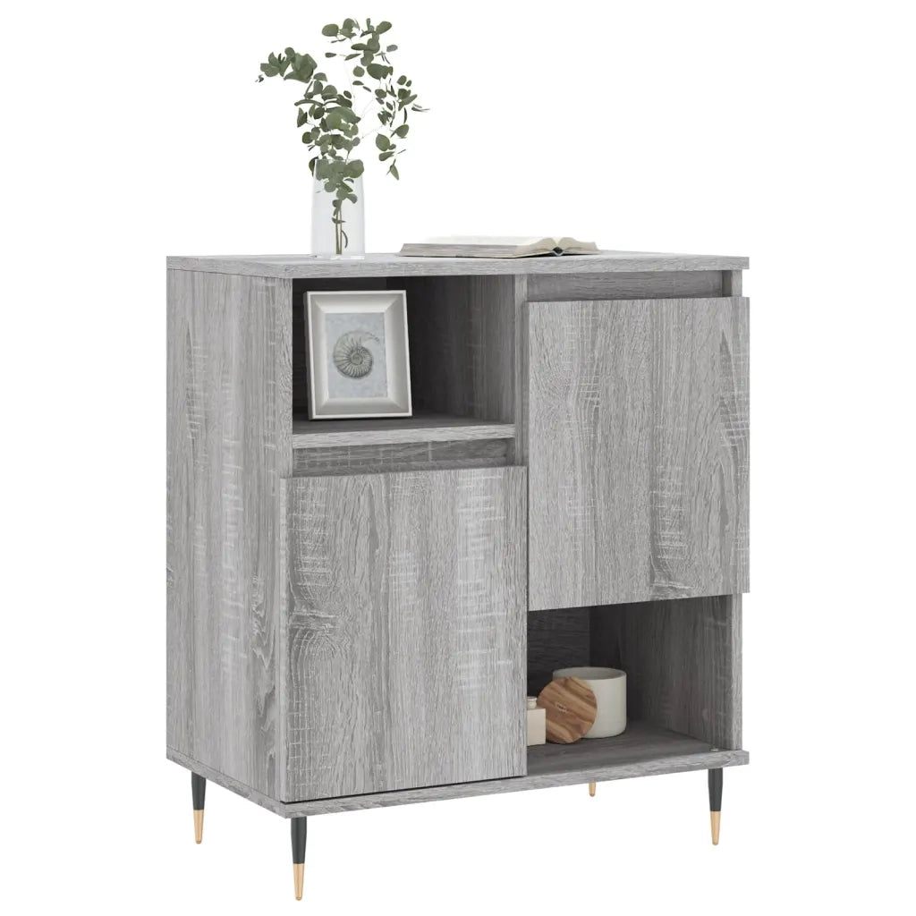 Credenza-Buffet-Armadio da cucina Grigio Sonoma 60x35x70 cm in Legno Multistrato 377776