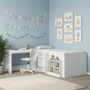Scrivania Letto Bianco Legno ingegnerizzato 100 x 45 x 75 cm 893731