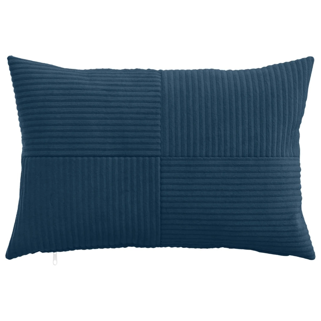 Federa 2 pcs ALMELO Blu navy 50 x 80 cm corduroy 915221