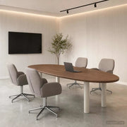 Sedie da scrivania girevoli 4 pz 54 x 58 x 90 cm Tortora 3428308