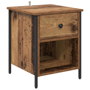 Comodino | Armadio da Notte | Mobiletto da notte con cassetto Legno vecchio 40 x 42 x 50 cm