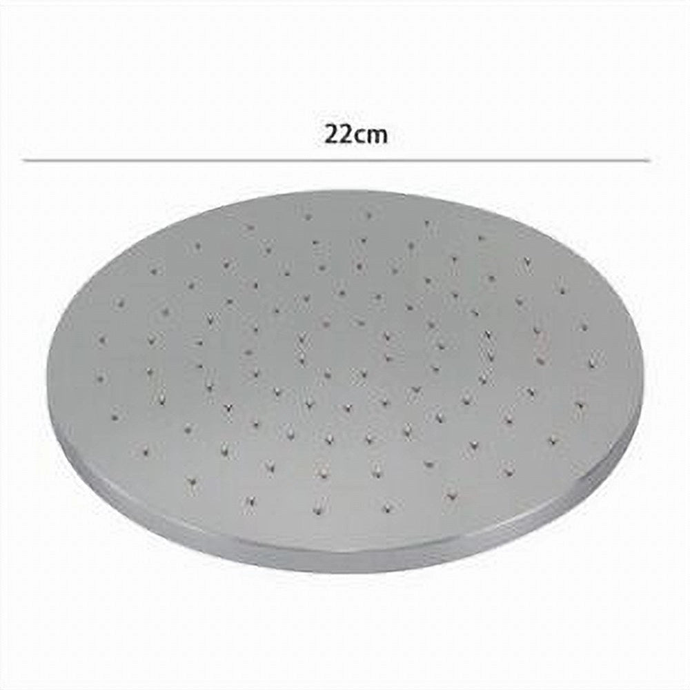 Trade Shop - Soffione Per Doccia Anticalcare In Abs Cromato Effetto Pioggia Tondo 22 Cm 59226 -