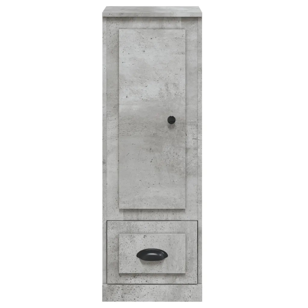 Credenza-Buffet-Armadio da cucina Grigio Cemento 36x35,5x103,5 cm in Legno Multistrato