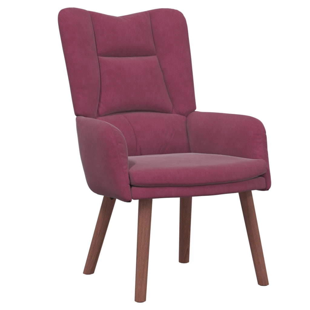 Poltrona Rilassante Wine Red in Velluto